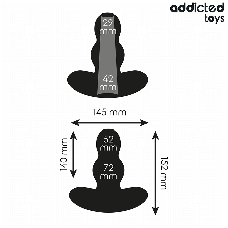ADDICTED TOYS - PLUG ANAL OCO TAMANHO XXL 15,2 CM