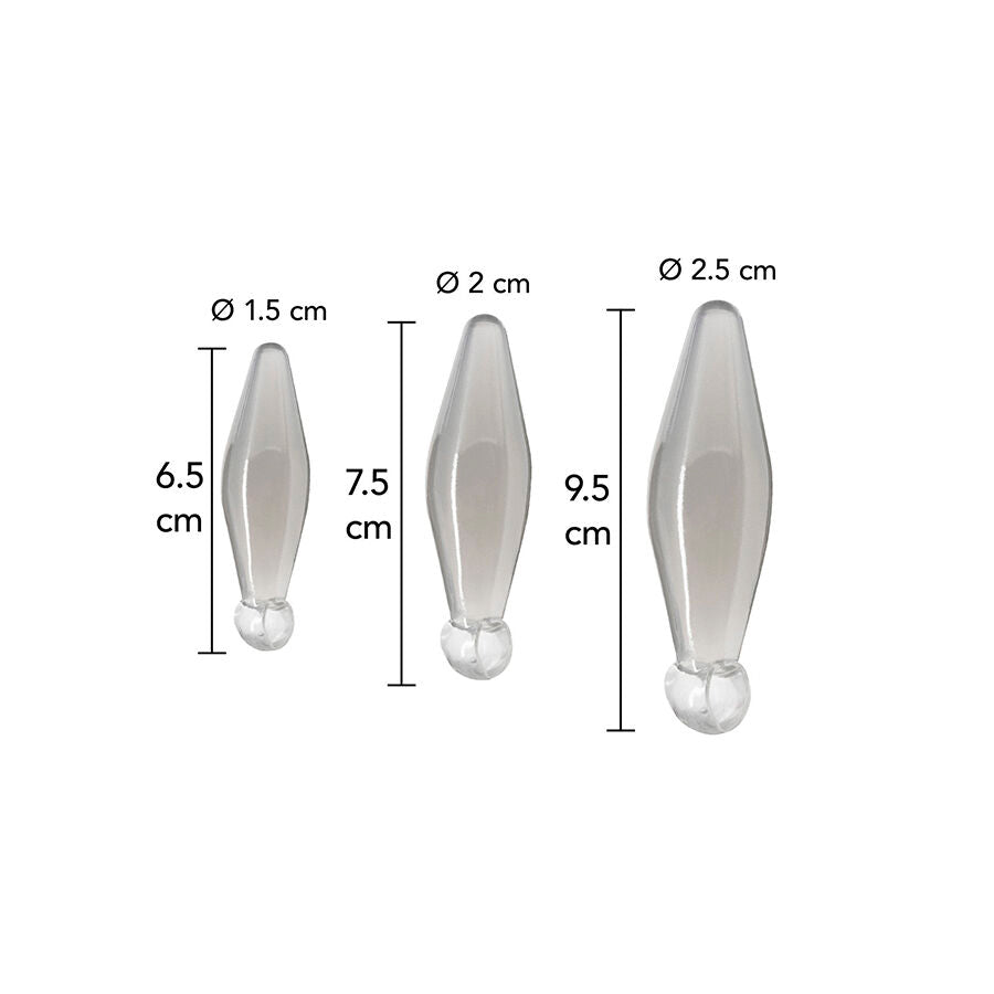 TOYJOY - ANAL PLAY FINGER RIMMER 3 PEÇAS TRANSPARENTE