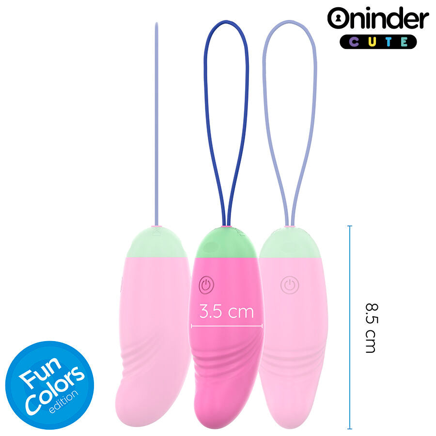 ONINDER CUTE - OVO VIBRO-GIRATÓRIO LOVE PLEASURE 360 SILICONE - APLICATIVO MUNDIAL GRATUITO