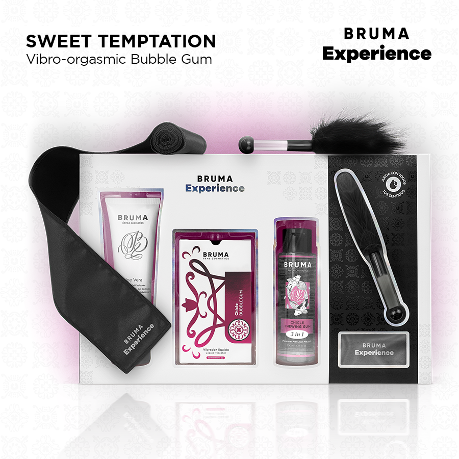 BRUMA XPERIENCE - KIT VIBRO-ORGASMICO DE CHICLETE DOCE TENTAÇÃO