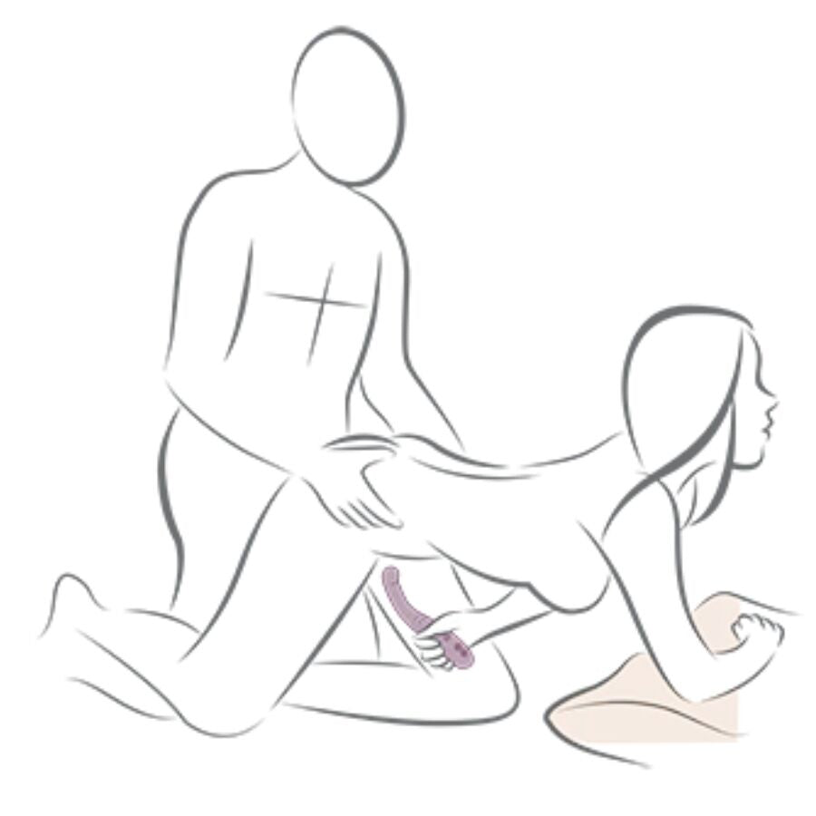 ROCKS-OFF - VIBRADOR DUPLO GEMINI ESTIMULADOR DE CLITÓRIS PONTO G ROXO