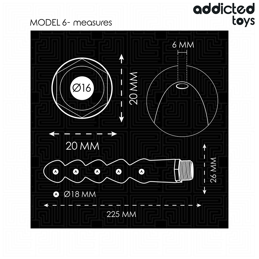 ADDICTED TOYS - LIMPADOR ANAL COM ADAPTADOR UNIVERSAL MODELO 6