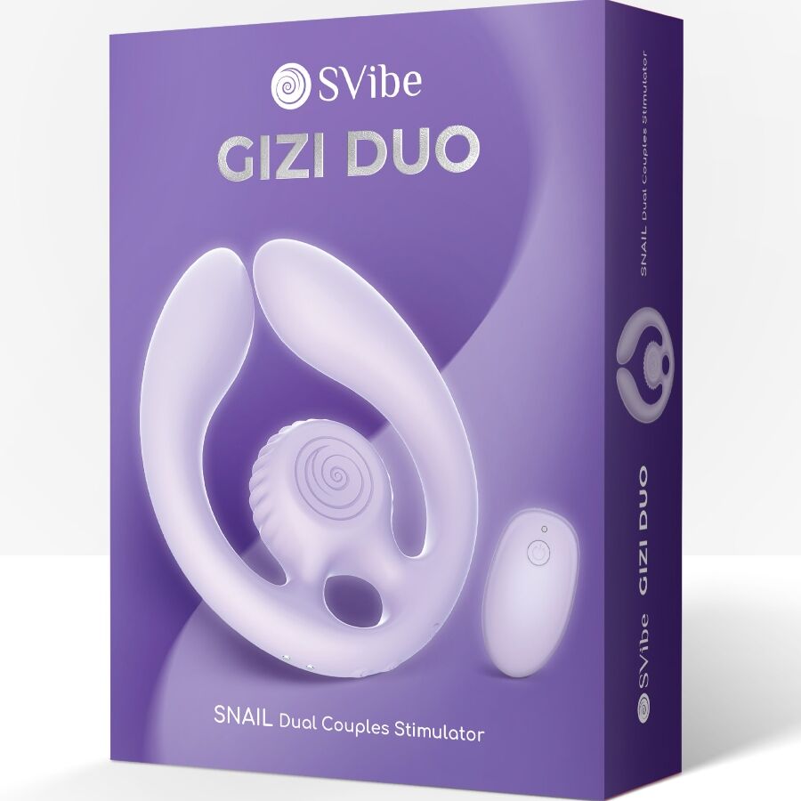 SNAIL VIBE - GIZI DUO ESTIMULADOR DE CASAIS COM CONTROLE REMOTO LILACS