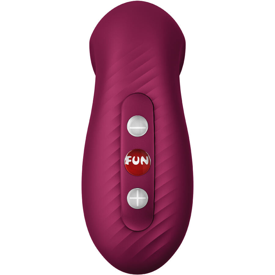 FUN FACTORY - VIBRADOR DESIRE AIR PULSE VERMELHO VINHO