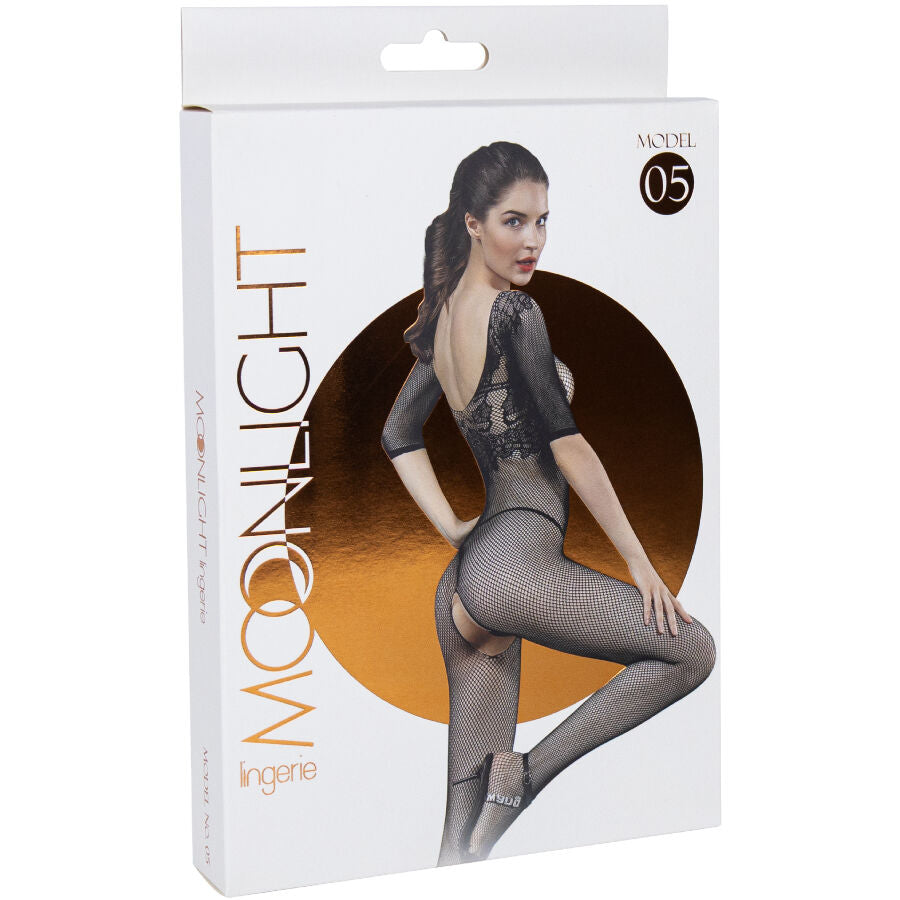 MOONLIGHT - MODELO 5 BODYSTOCKING PRETO TAMANHO ÚNICO