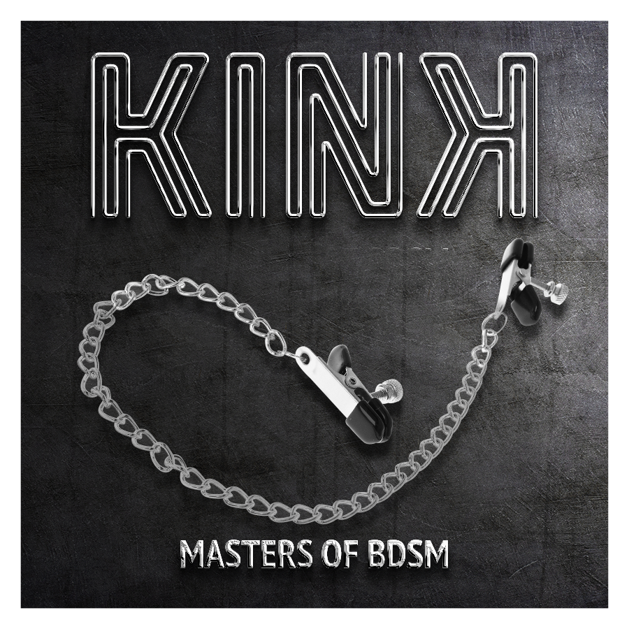 KINK - PINÇAS DE CORRENTE PLANA PRATA 34 CM