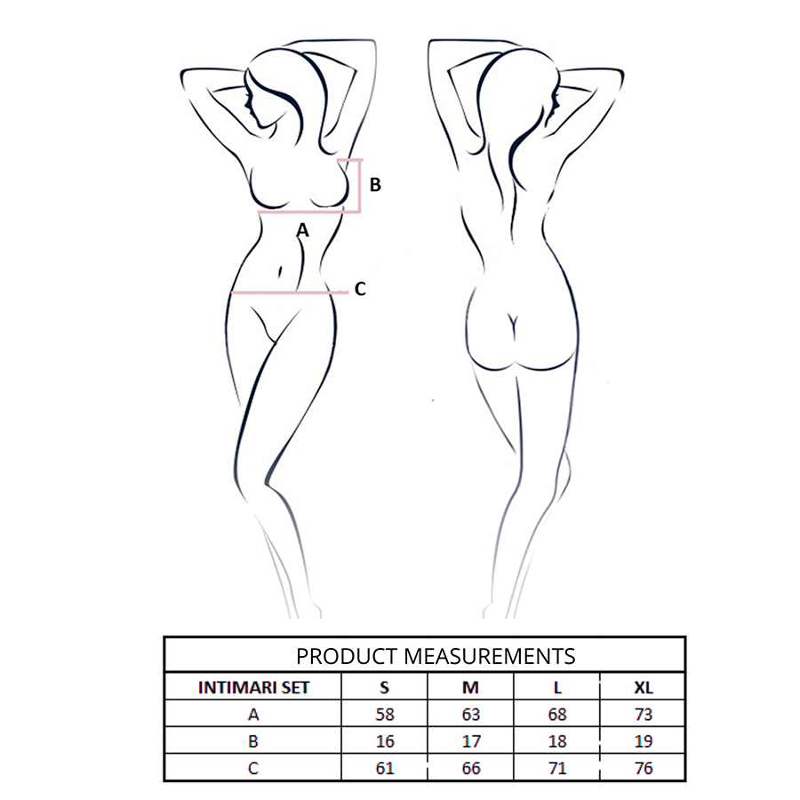 PASSION - CONJUNTO DE SUTIÃ + CALCINHA ÍNTIMA ROSA L/XL