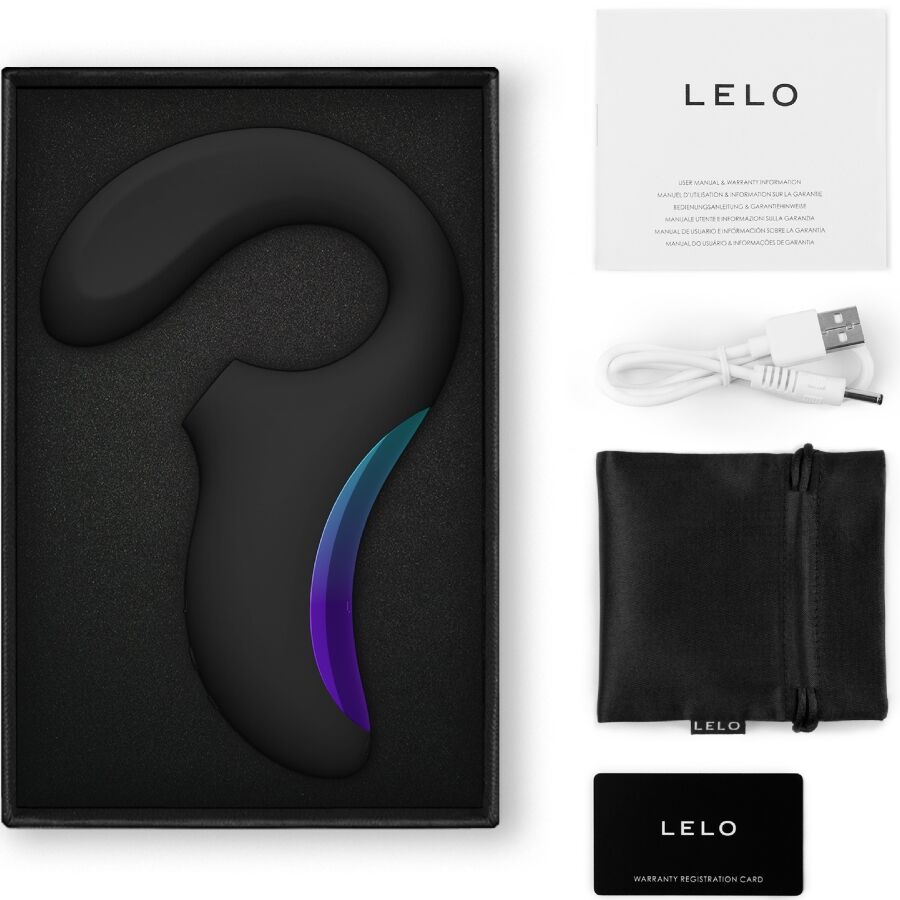 LELO - ENIGMA WAVE MASSAGEADOR DE TRIPLA VIBRAÇÃO PRETO