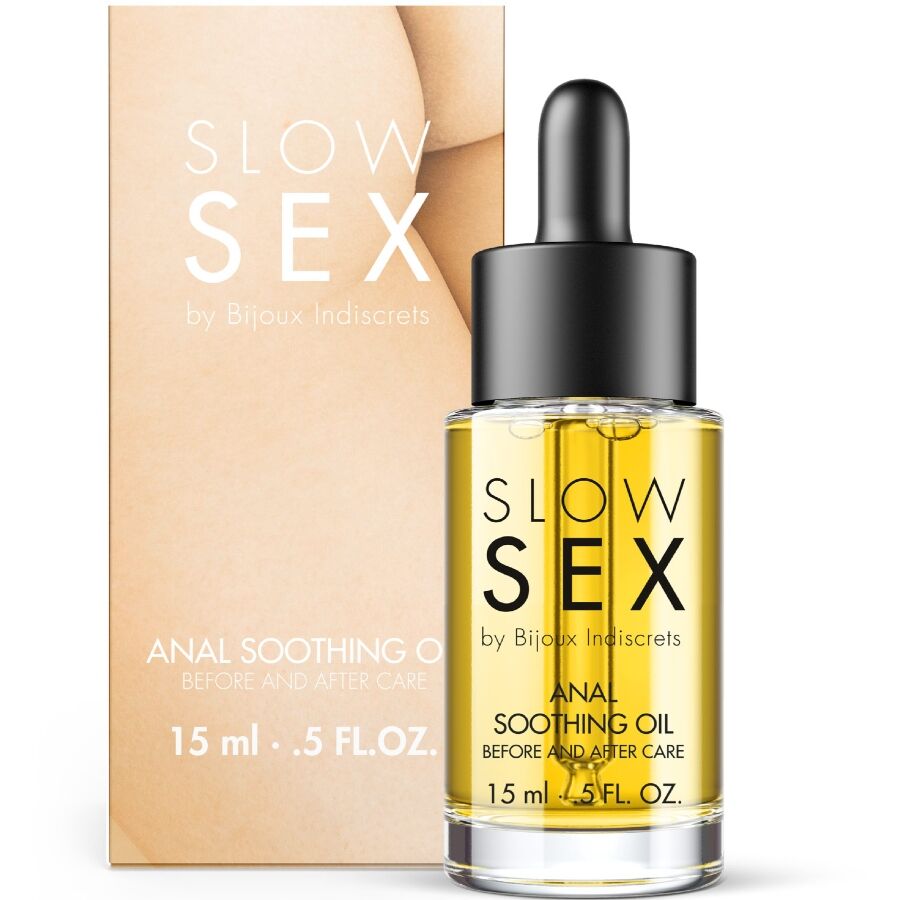 BIJOUX INDISCRETS - ÓLEO ANAL CALMANTE PARA SEXO LENTO 15 ML