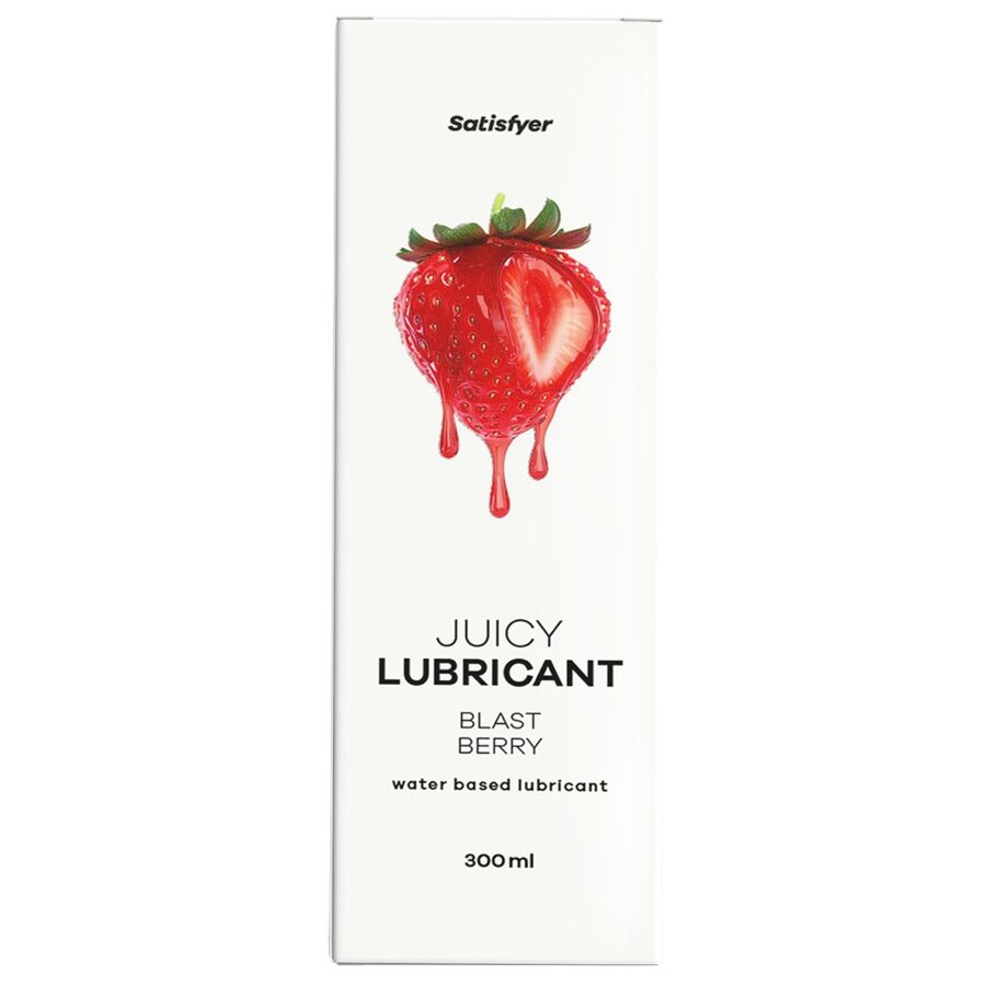 SATISFYER - LUBRIFICANTE À BASE DE ÁGUA COM AROMA DE FRUTAS VERMELHAS 300 ML