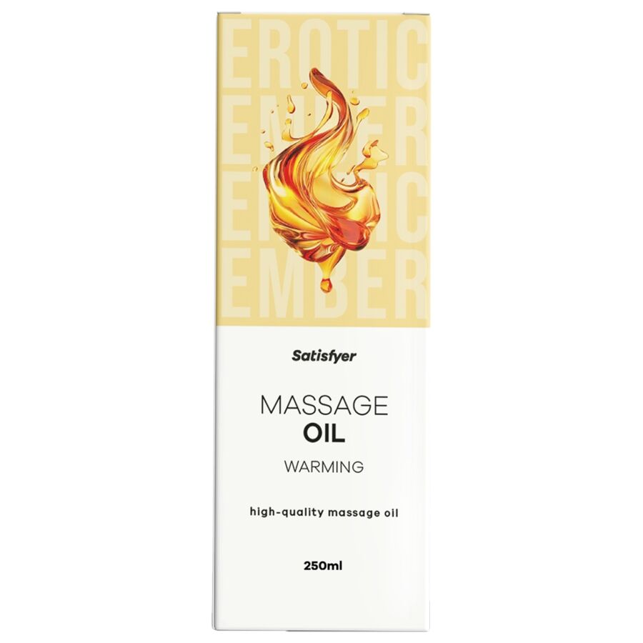 SATISFYER  - ÓLEO DE MASSAGEM AQUECEDOR DE ALTA QUALIDADE 250 ML