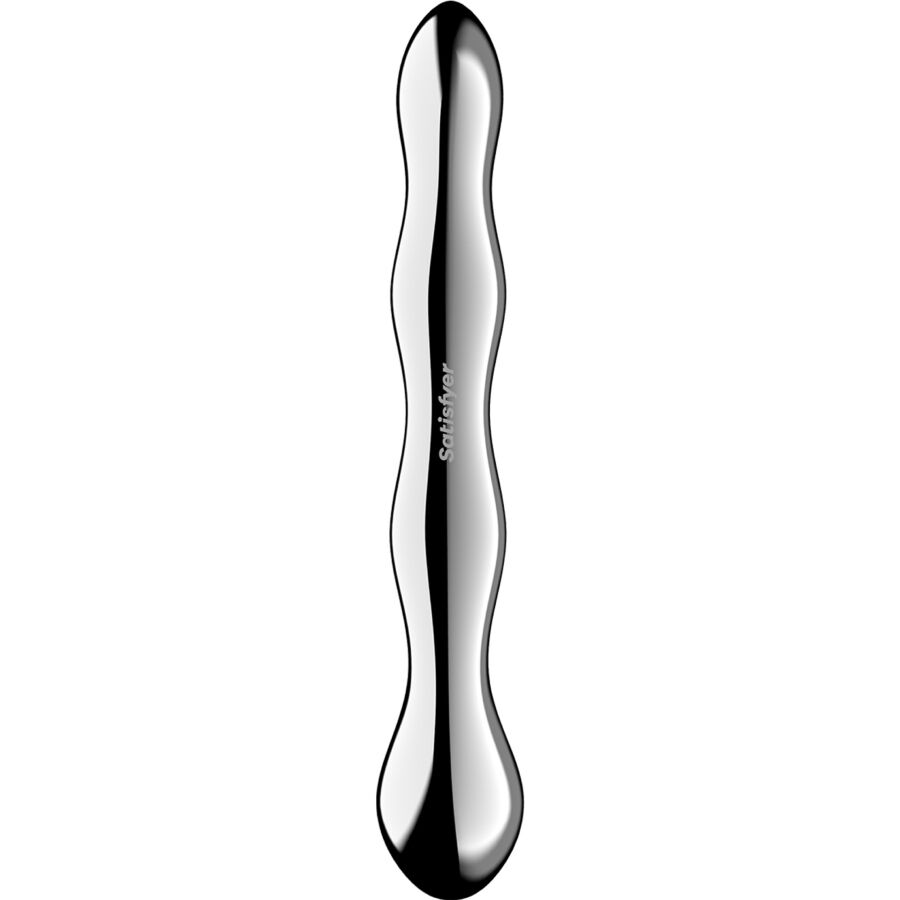 SATISFYER - COSMIC CREST 2 DILDO DE AÇO INOXIDÁVEL COM DUAS EXTREMIDADES