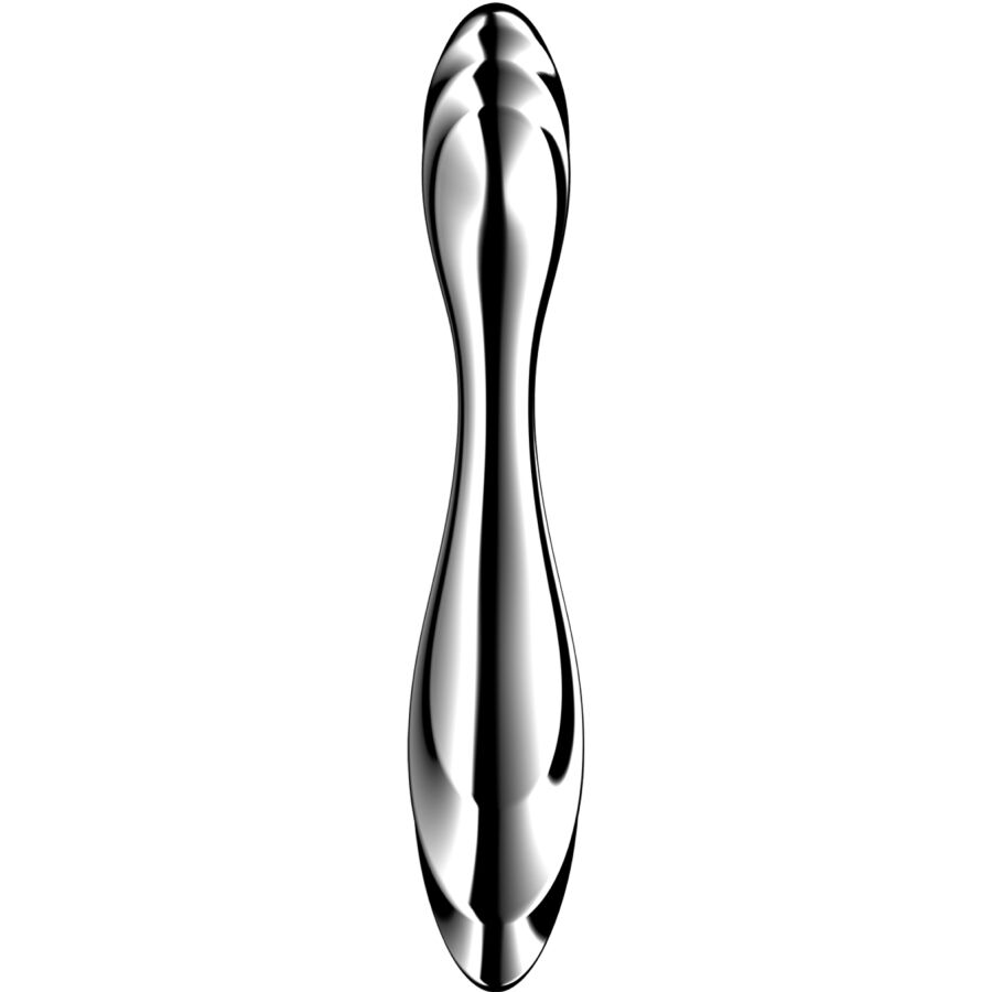 SATISFYER - PURE GRAVITY 2 DILDO DE AÇO INOXIDÁVEL COM DUAS EXTREMIDADES