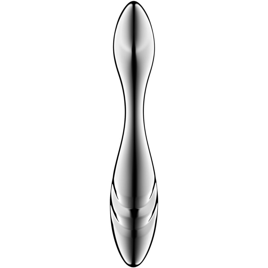 SATISFYER - PURE GRAVITY 3 DILDO DE AÇO INOXIDÁVEL COM DUAS EXTREMIDADES