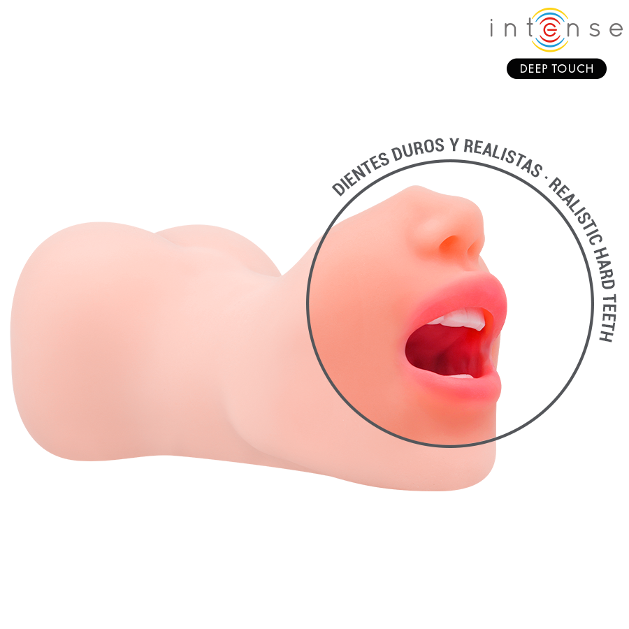 INTENSE DEEP TOUCH - MASTURBADOR RILEY COM DUPLA BOCA E VAGINA