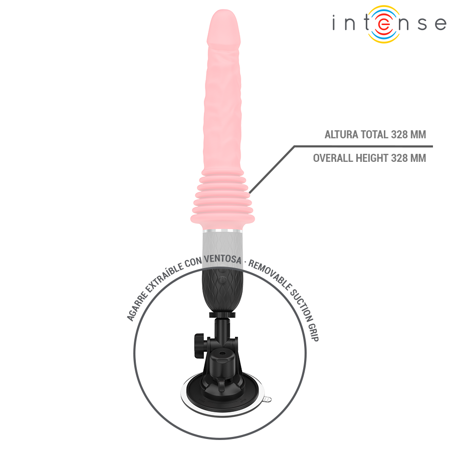 INTENSE - CYNTHIA VIBRADOR DE IMPULSO COM CONTROLE REMOTO E AQUECIMENTO