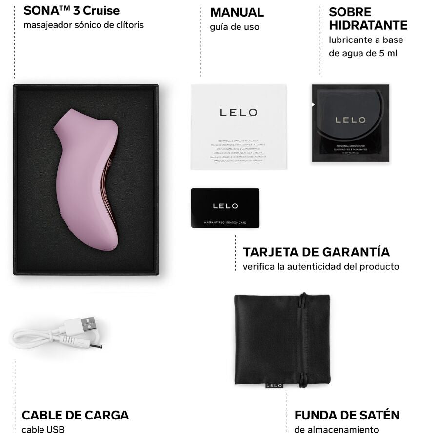 LELO - SONA 3 CRUISE MASSAGEADOR CLITÓRICO SÔNICO PRETO