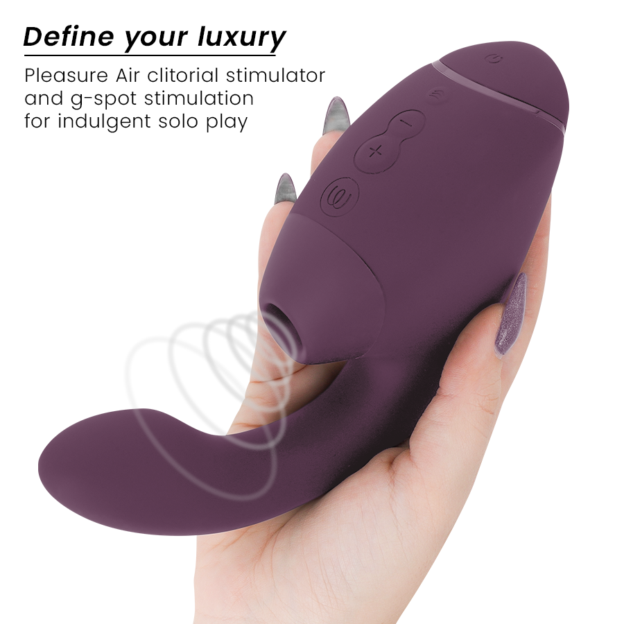 WOMANIZER - DUO NEXT Estimulador Duplo de Clitóris e Ponto G Roxo Escuro